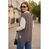image:imageArachampCloz Womens Wool Blend Relaxed Sleevelesss Fall Casual Sweater VestCoffee