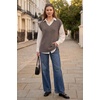 image:imageArachampCloz Womens Wool Blend Relaxed Sleevelesss Fall Casual Sweater VestCoffee