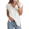 image:imageArachampCloz Womens Wool Blend Relaxed Sleevelesss Fall Casual Sweater VestWhite