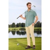 image:imageArachampCloz Mens Wool Blended Button Down Short Sleeve Sweater Knit 2025 Summer Fashion Dress Shirts Casual Business GolfLight Green