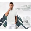 image:imageArachampCloz Mens Zipper Polo 3D Texture Shirts 2025 Spring Summer Fashion Knit Golf Tops Short Sleeve Dress ClothesWhite