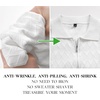 image:imageArachampCloz Mens Zipper Polo 3D Texture Shirts 2025 Spring Summer Fashion Knit Golf Tops Short Sleeve Dress ClothesWhite