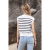 image:imageArachampCloz Women Business Casual Outfits Sleeveless Tank Tops Crew Neck Striped Sweater Vest Spring Summer 2024Whiteblack