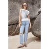 image:imageArachampCloz Women Business Casual Outfits Sleeveless Tank Tops Crew Neck Striped Sweater Vest Spring Summer 2024Whiteblack