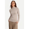 image:imageArachampCloz Womens 100 Merino Wool Long Sleeve Mock Neck Sweater Work FallOatmeal