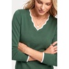 image:imageArachampCloz Womens 2026 Fall V Neck Sweaters Pullover Long Sleeve Knit TopsArmy Green
