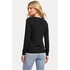 image:imageArachampCloz Womens 2026 Fall V Neck Sweaters Pullover Long Sleeve Knit TopsBlack