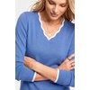 image:imageArachampCloz Womens 2026 Fall V Neck Sweaters Pullover Long Sleeve Knit TopsBlue