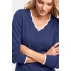 image:imageArachampCloz Womens 2026 Fall V Neck Sweaters Pullover Long Sleeve Knit TopsNavy