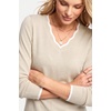 image:imageArachampCloz Womens 2026 Fall V Neck Sweaters Pullover Long Sleeve Knit TopsOatmeal