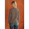 image:imageArachampCloz Womens Collared V Neck Eyelet Knit Fall Cotton Polo SweatersCoffee