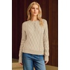 image:imageArachampCloz Womens Comfy Cotton Blend Cable Knit Casual Sweaters 2025Apricot
