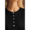 image:imageArachampCloz Womens Comfy Cotton Blend Cable Knit Casual Sweaters 2025Black