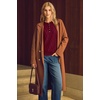 image:imageArachampCloz Womens Comfy Cotton Blend Cable Knit Casual Sweaters 2025Dark Red
