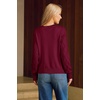 image:imageArachampCloz Womens Comfy Cotton Blend Cable Knit Casual Sweaters 2025Dark Red