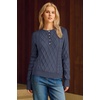 image:imageArachampCloz Womens Comfy Cotton Blend Cable Knit Casual Sweaters 2025Grey Blue