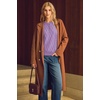 image:imageArachampCloz Womens Comfy Cotton Blend Cable Knit Casual Sweaters 2025Light Purple