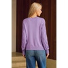 image:imageArachampCloz Womens Comfy Cotton Blend Cable Knit Casual Sweaters 2025Light Purple