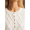 image:imageArachampCloz Womens Comfy Cotton Blend Cable Knit Casual Sweaters 2025White