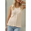 image:imageArachampCloz Womens Cotton Sleeveless Sweater Vest Beach Vacation OutfitsApricot