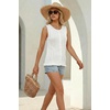 image:imageArachampCloz Womens Cotton Sleeveless Sweater Vest Beach Vacation OutfitsBeige