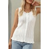 image:imageArachampCloz Womens Cotton Sleeveless Sweater Vest Beach Vacation OutfitsBeige