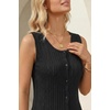 image:imageArachampCloz Womens Cotton Sleeveless Sweater Vest Beach Vacation OutfitsBlack