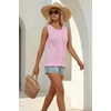 image:imageArachampCloz Womens Cotton Sleeveless Sweater Vest Beach Vacation OutfitsPink