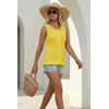 image:imageArachampCloz Womens Cotton Sleeveless Sweater Vest Beach Vacation OutfitsYellow