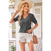 image:imageArachampCloz Womens Lightweight Summer Short Sleeve Sweater Top Shirt BlouseAzdark Grey