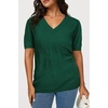image:imageArachampCloz Womens Lightweight Summer Short Sleeve Sweater Top Shirt BlouseAzgreen 02