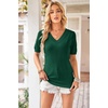 image:imageArachampCloz Womens Lightweight Summer Short Sleeve Sweater Top Shirt BlouseAzgreen 02