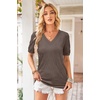 image:imageArachampCloz Womens Lightweight Summer Short Sleeve Sweater Top Shirt BlouseBnutmeg