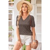 image:imageArachampCloz Womens Lightweight Summer Short Sleeve Sweater Top Shirt BlouseBnutmeg