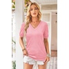 image:imageArachampCloz Womens Lightweight Summer Short Sleeve Sweater Top Shirt BlouseBpink