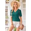 image:imageArachampCloz Womens Lightweight Summer Short Sleeve Sweater Top Shirt BlouseGreen 03
