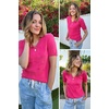 image:imageArachampCloz Womens Lightweight Summer Short Sleeve Sweater Top Shirt BlouseHot Pink