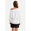image:imageArachampCloz Womens Long Sleeve Faux Fur Off Shoulder Fuzzy Fall SweaterWhite