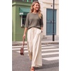 image:imageArachampCloz Womens Oversized 34 Sleeve Crochet Tops Summer Casual SweaterCoffee