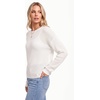 image:imageArachampCloz Womens Oversized 34 Sleeve Crochet Tops Summer Casual SweaterZwhite