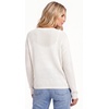 image:imageArachampCloz Womens Oversized 34 Sleeve Crochet Tops Summer Casual SweaterZwhite