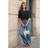 image:imageArachampCloz Womens Oversized Batwing Sleeve Business Casual Sweater TopsBlack