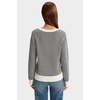 image:imageArachampCloz Womens Polo Striped Long Sleeve Casual Sweaters Breathable TopsBlack