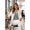 image:imageArachampCloz Womens Polo Striped Long Sleeve Casual Sweaters Breathable TopsGreen