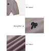 image:imageArachampCloz Womens Puff Short Sleeve Shirts 2025 Summer Crew Neck Sequin Cute Crop Tops Trendy Casual PulloverCoffee