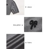 image:imageArachampCloz Womens Puff Short Sleeve Shirts 2025 Summer Crew Neck Sequin Cute Crop Tops Trendy Casual PulloverDark Grey