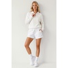 image:imageArachampCloz Womens Quarter Zip Polo Collar Fall Work Casual Pullover TopsWhite