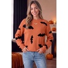 image:imageArachampCloz Womens Relaxed Fit Sweaters Spring Fall Casual Cozy Tops 2026Bat Orange Black
