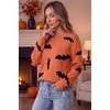 image:imageArachampCloz Womens Relaxed Fit Sweaters Spring Fall Casual Cozy Tops 2026Bat Orange Black