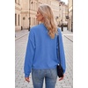 image:imageArachampCloz Womens Relaxed Fit Sweaters Spring Fall Casual Cozy Tops 2026Blue
